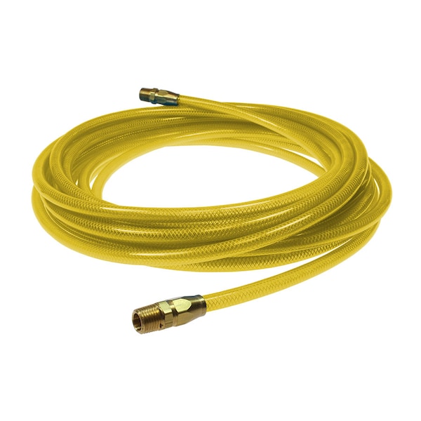 Flexeel Hose 5/16 ID x 25 ft 1/4 MPT Reusable Transparent Yellow